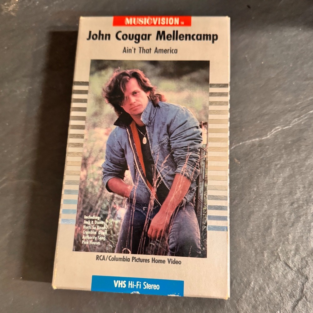 John Cougar Mellencamp Ain't That America VHS Musicvision‎ Hi-Fi Stereo 1984